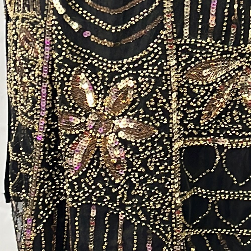 Pretty Guide Ladies Flapper Sequins Cocktail Slee… - image 5